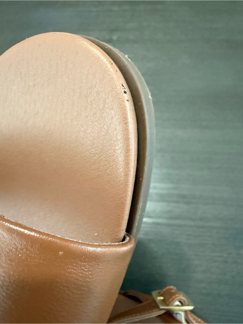 Steve Madden Dina Tan Leathe Sandals - Picture 9 of 9